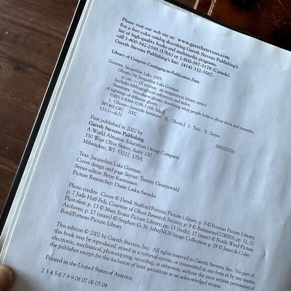 Vintage 2002 Ghosts X Science An Imagination Library Series Hardcover Book - Picture 3 of 9